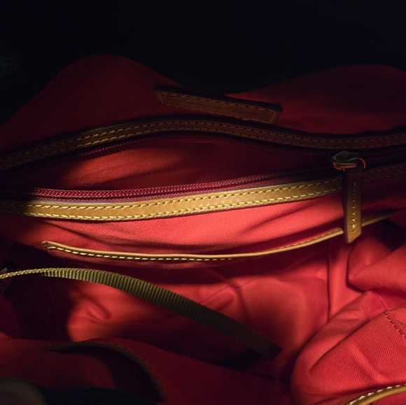 Dooney & Bourke Double Pocket Florentine Satchel - Natural - Picture 15 of 17